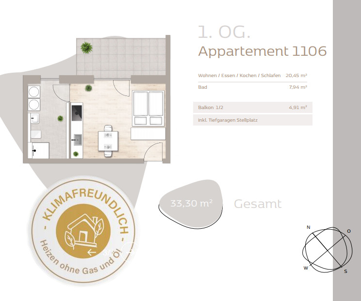 *Kapitalanleger aufgepasst!* Neues Apartment im KfW40+ Standard, 84144 Geisenhausen, Apartment