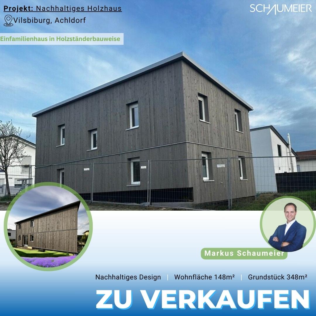 Zukunftsorientiertes Neubau-Holzhaus in Achldorf, 84137 Vilsbiburg, Einfamilienhaus